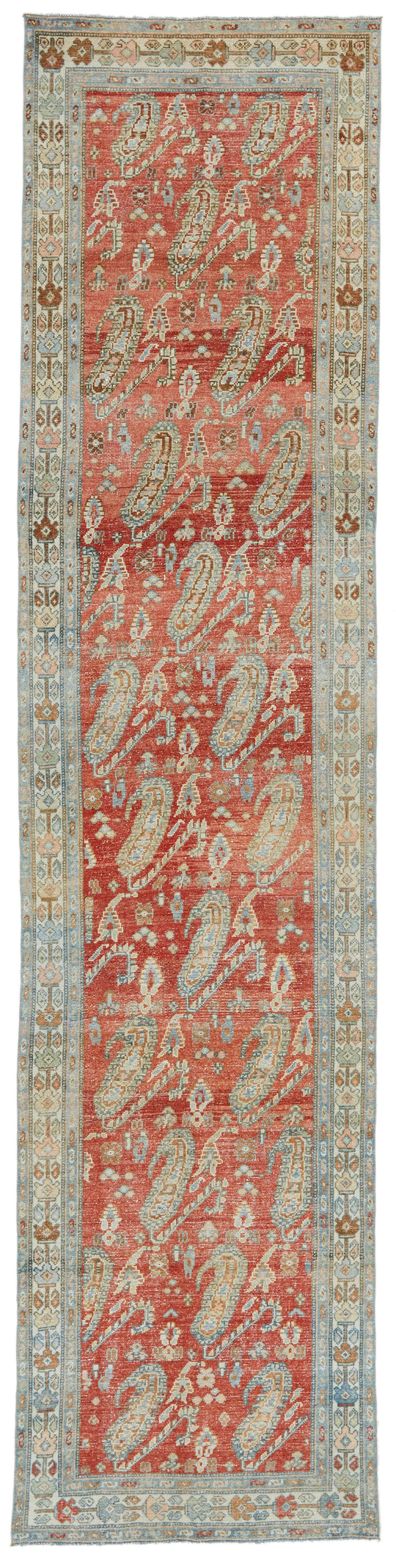3x13 Red and Multicolor Persian Tribal Runner