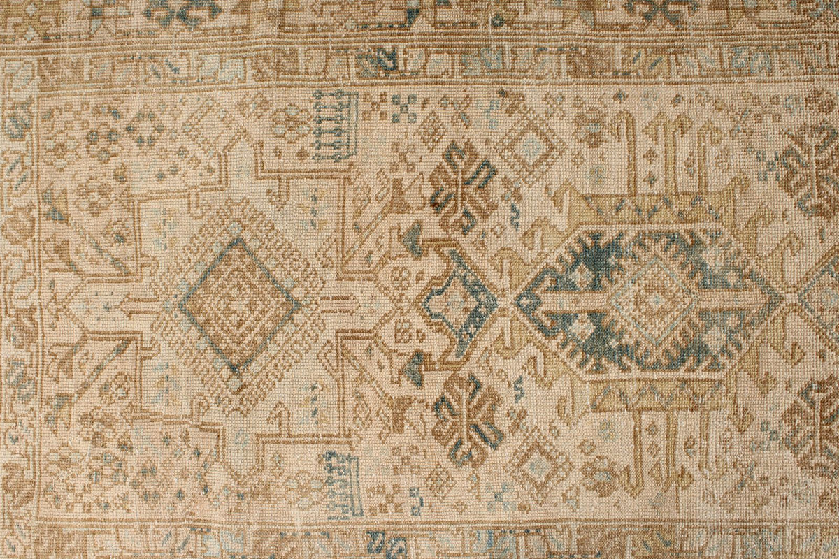 4x11 Ivory and Beige Turkish Oushak Runner