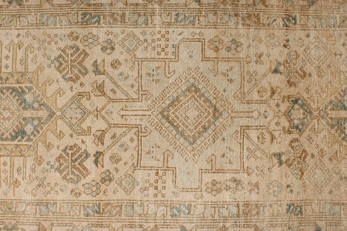 4x11 Ivory and Beige Turkish Oushak Runner