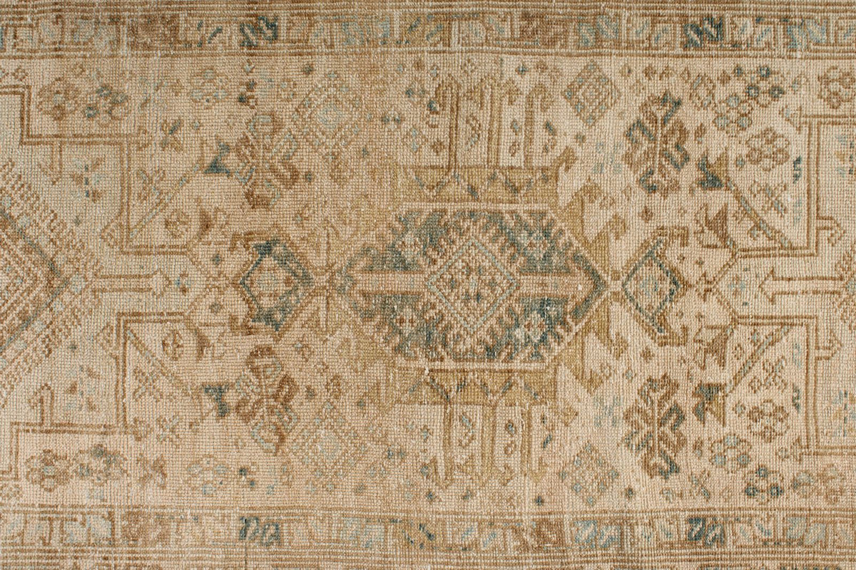 4x11 Ivory and Beige Turkish Oushak Runner