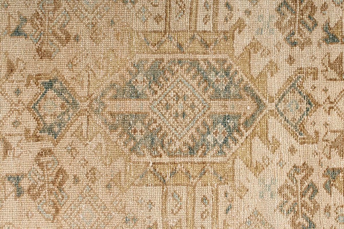 4x11 Ivory and Beige Turkish Oushak Runner