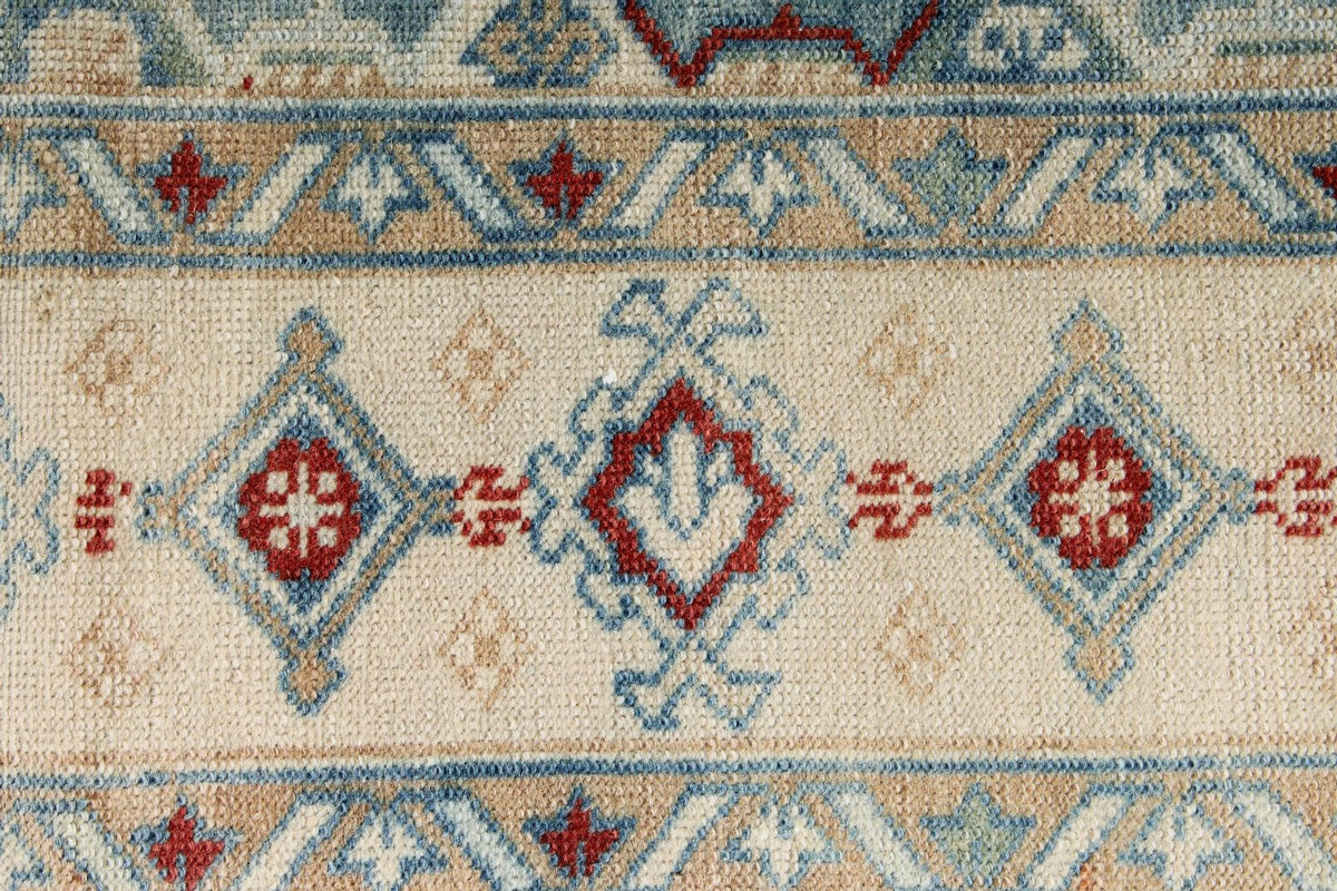 3x12 Blue and Ivory Anatolian Tribal Runner