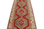 3x10 Red and Beige Anatolian Tribal Runner