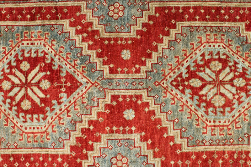 3x10 Red and Beige Anatolian Tribal Runner