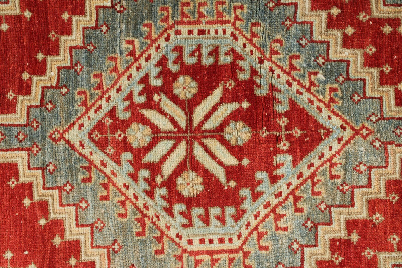 3x10 Red and Beige Anatolian Tribal Runner