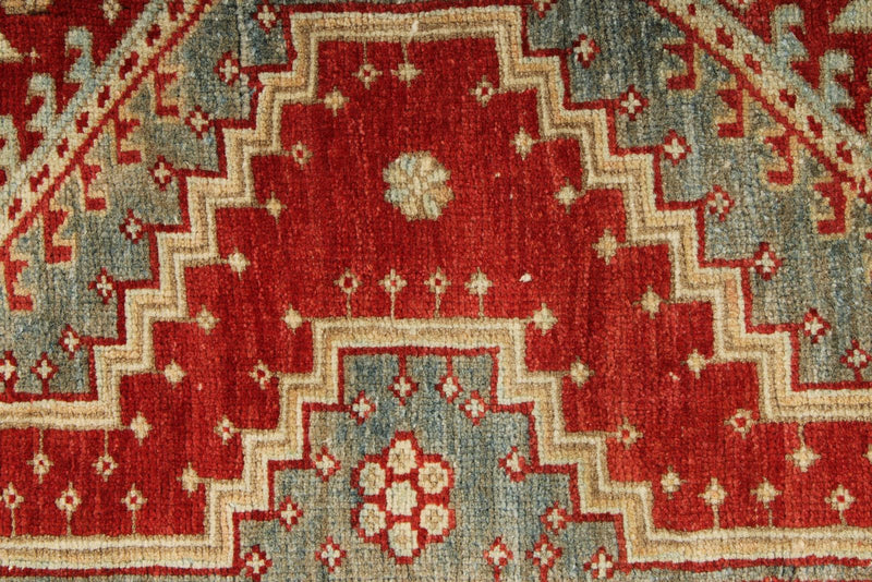 3x10 Red and Beige Anatolian Tribal Runner