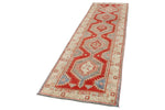 3x10 Red and Beige Anatolian Tribal Runner