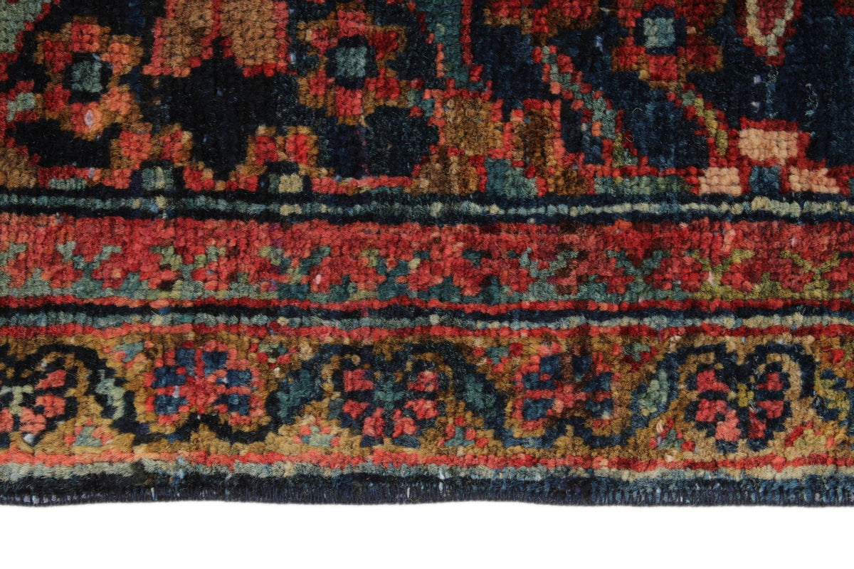 4x8 Burgundy and Multicolor Anatolian Tribal Runner