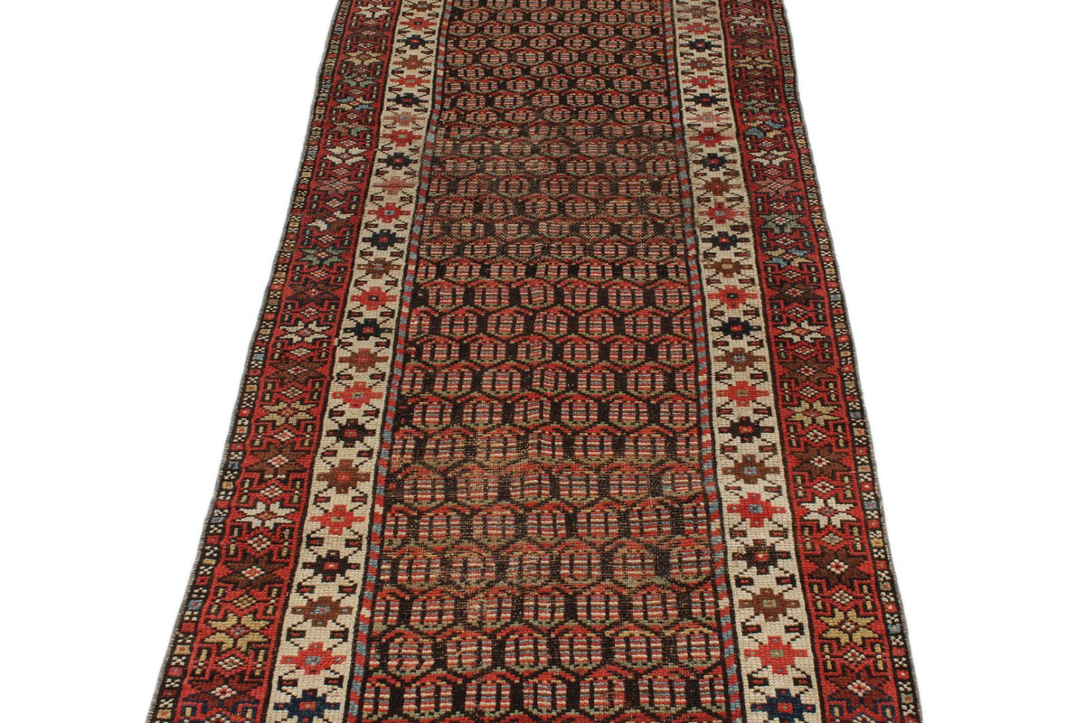 3x13 Red and Multicolor Anatolian Tribal Runner