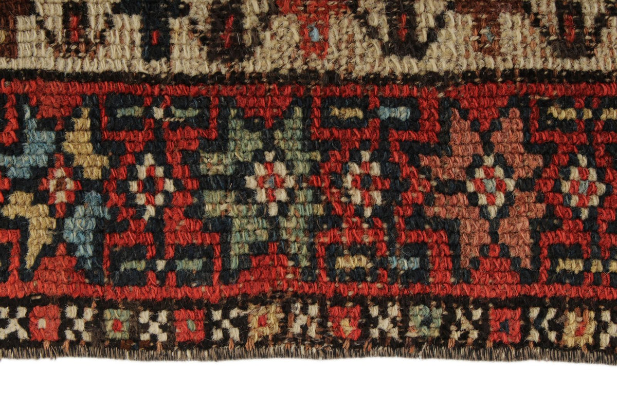 3x13 Red and Multicolor Anatolian Tribal Runner