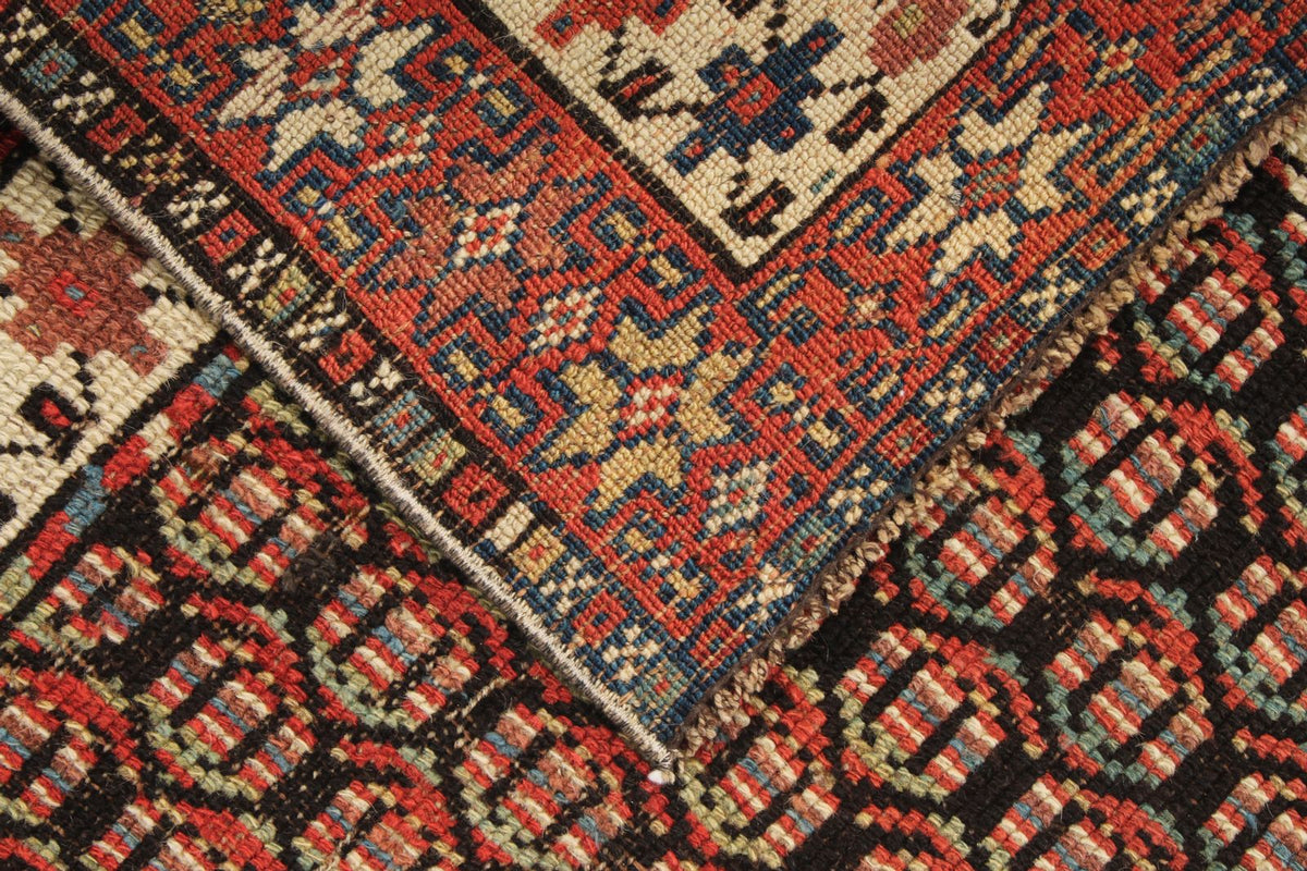 3x13 Red and Multicolor Anatolian Tribal Runner