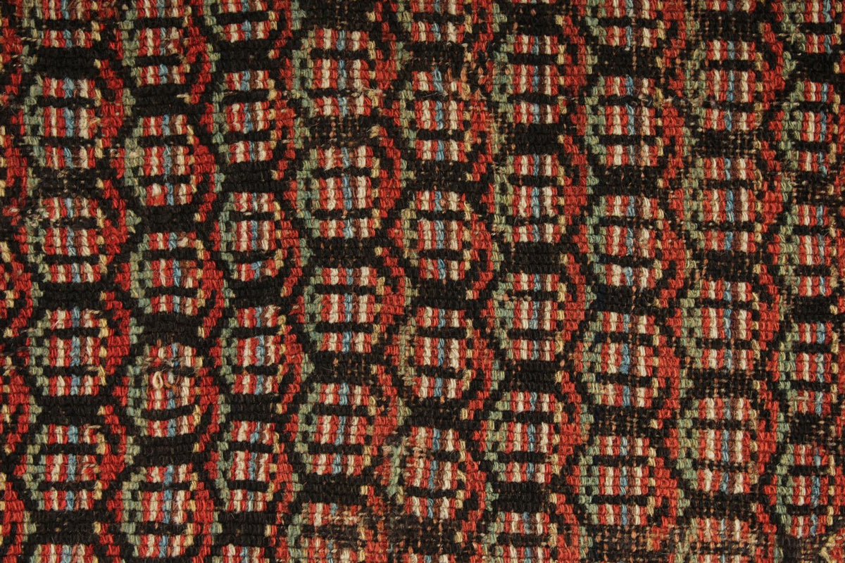 3x13 Red and Multicolor Anatolian Tribal Runner