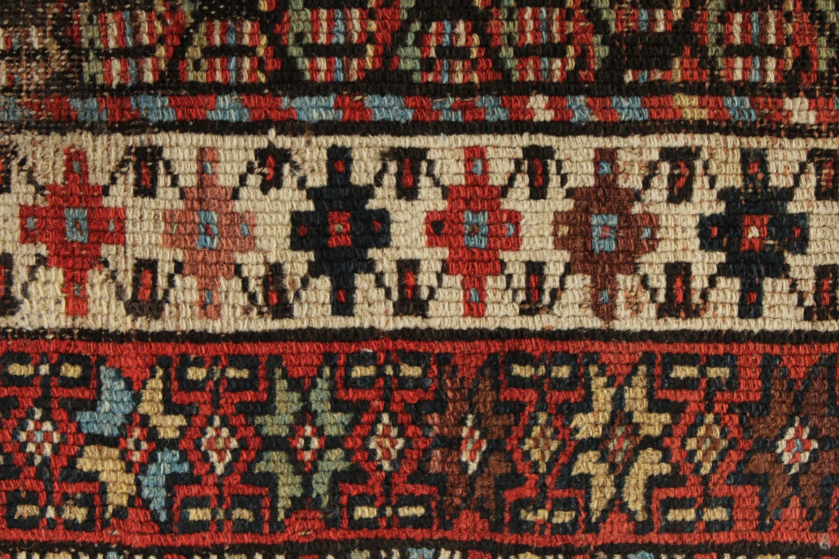 3x13 Red and Multicolor Anatolian Tribal Runner