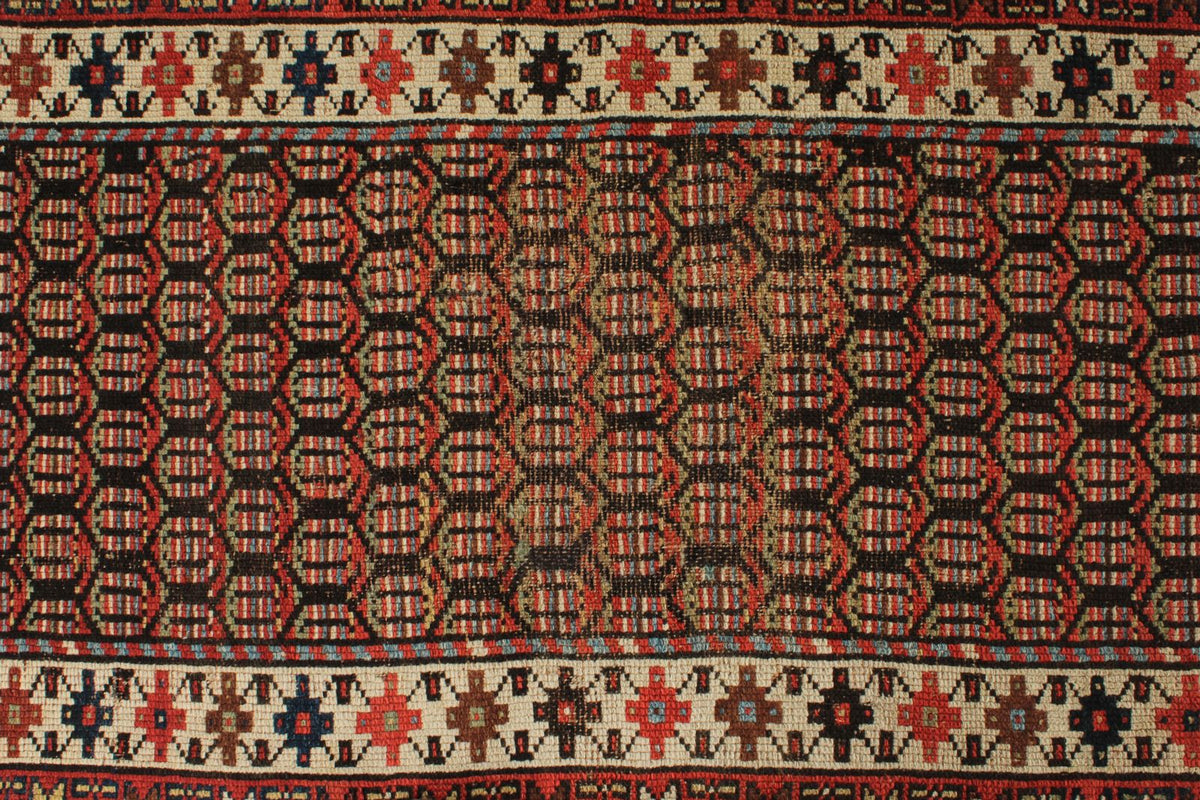 3x13 Red and Multicolor Anatolian Tribal Runner