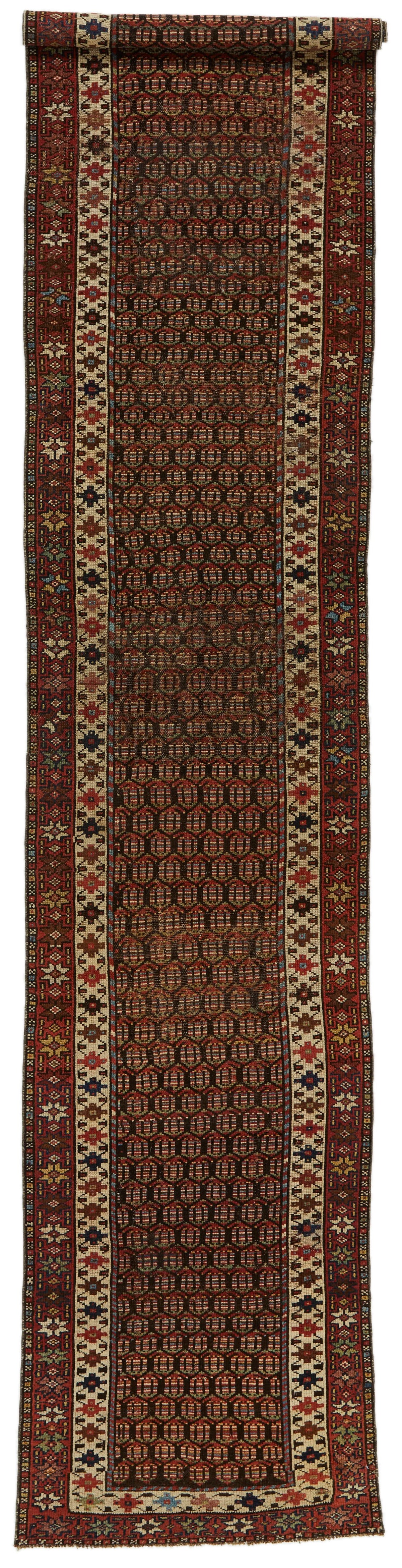 3x13 Red and Multicolor Anatolian Tribal Runner