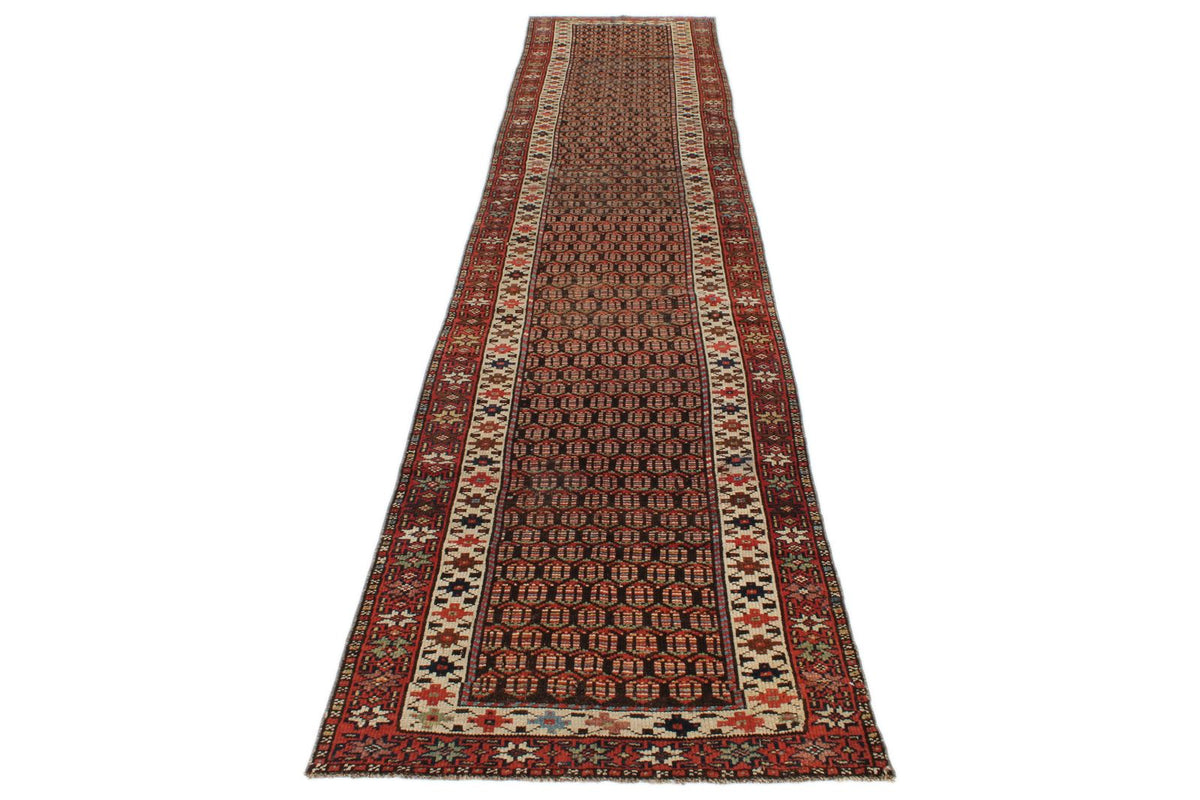 3x13 Red and Multicolor Anatolian Tribal Runner