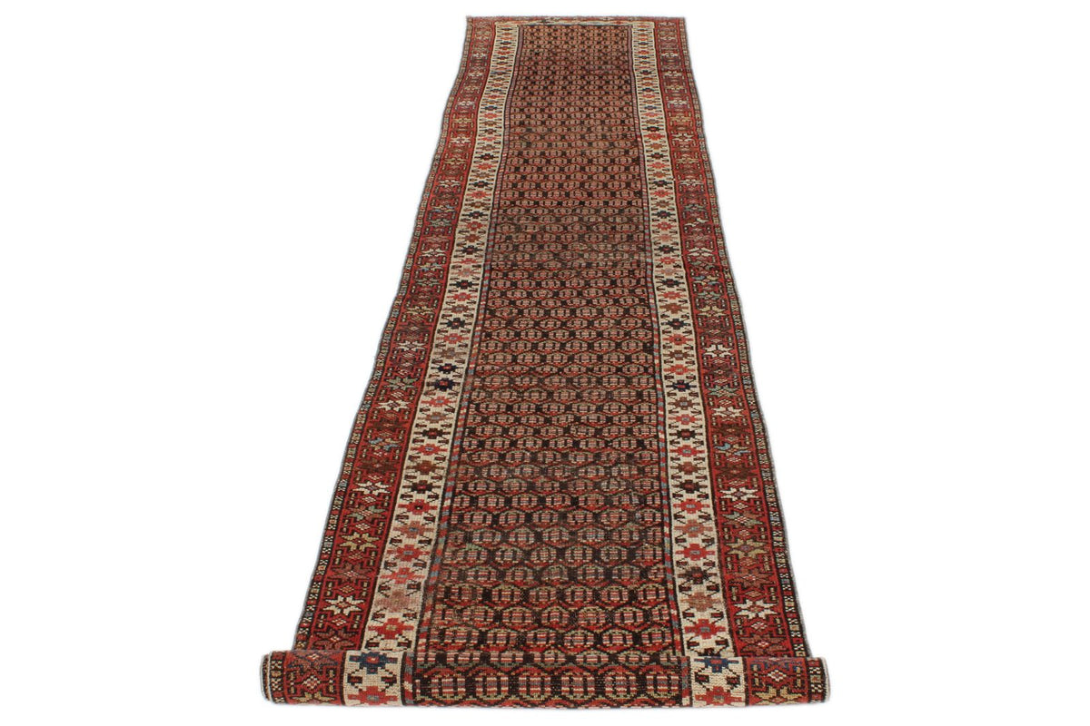 3x13 Red and Multicolor Anatolian Tribal Runner