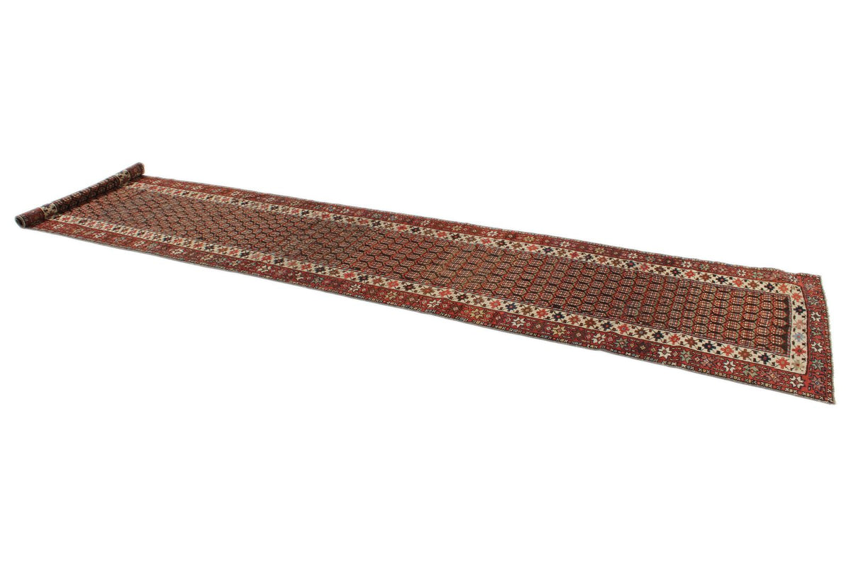 3x13 Red and Multicolor Anatolian Tribal Runner