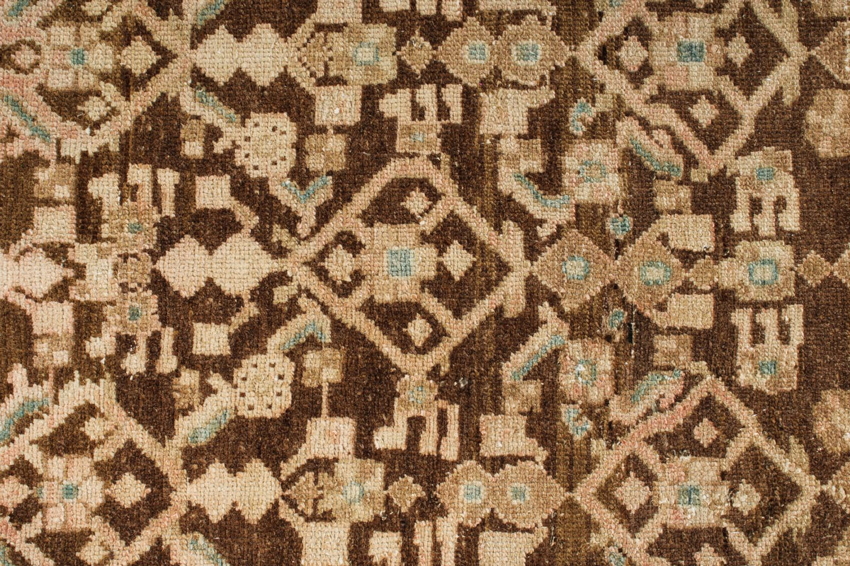 4x10 Brown and Camel Persian Traditional Runner