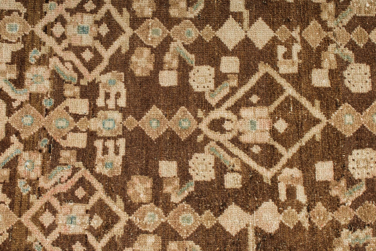 4x10 Brown and Camel Persian Traditional Runner