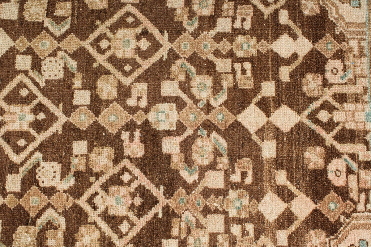 4x10 Brown and Camel Persian Traditional Runner
