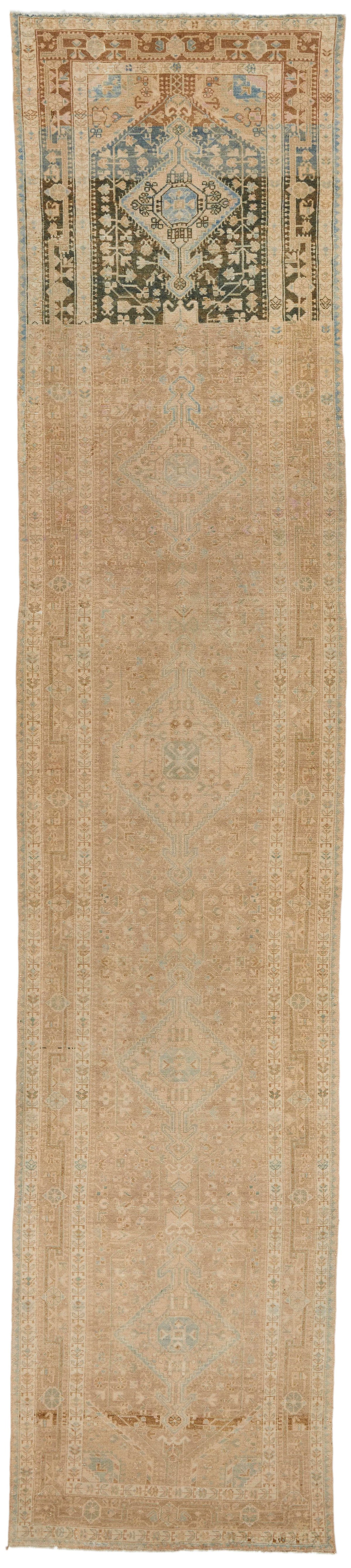 4x17 Camel and IVory Anatolian Tribal Runner