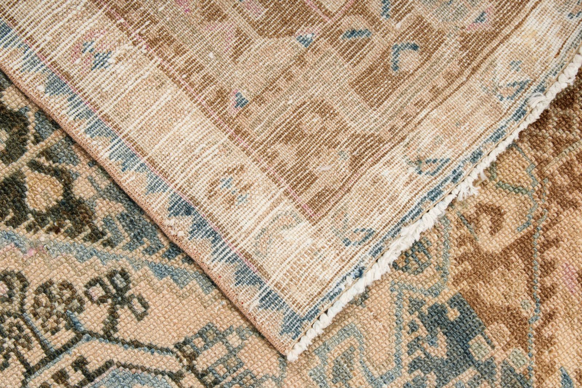 4x17 Camel and IVory Anatolian Tribal Runner