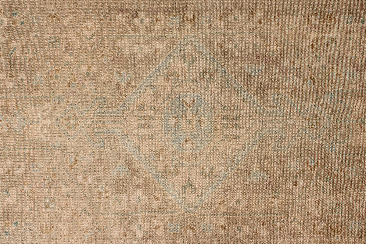 4x17 Camel and IVory Anatolian Tribal Runner