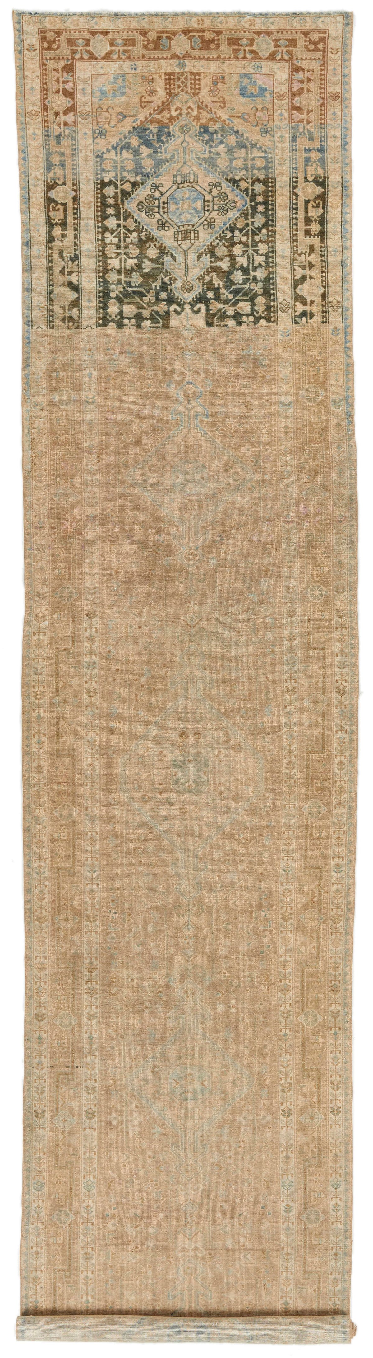 4x17 Camel and IVory Anatolian Tribal Runner