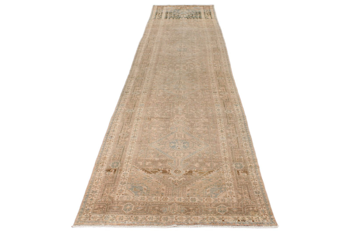 4x17 Camel and IVory Anatolian Tribal Runner