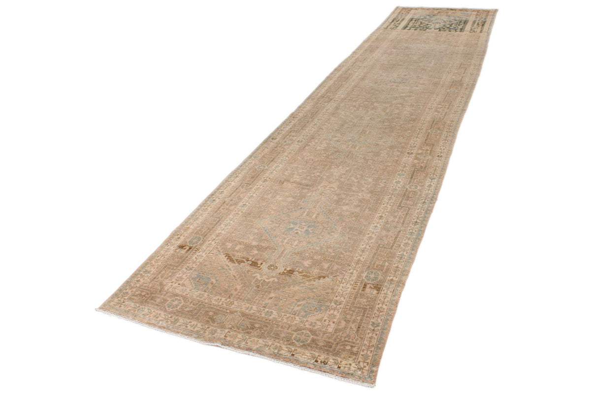 4x17 Camel and IVory Anatolian Tribal Runner