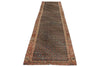 4x15 Brown and Multicolor Anatolian Tribal Runner