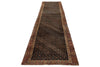 4x15 Brown and Multicolor Anatolian Tribal Runner