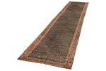 4x15 Brown and Multicolor Anatolian Tribal Runner