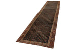 4x15 Brown and Multicolor Anatolian Tribal Runner