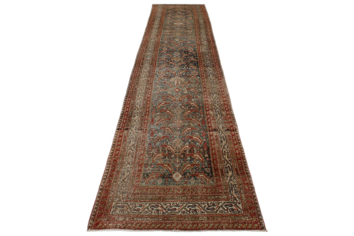 3x16 Red and Multicolor Anatolian Tribal Runner