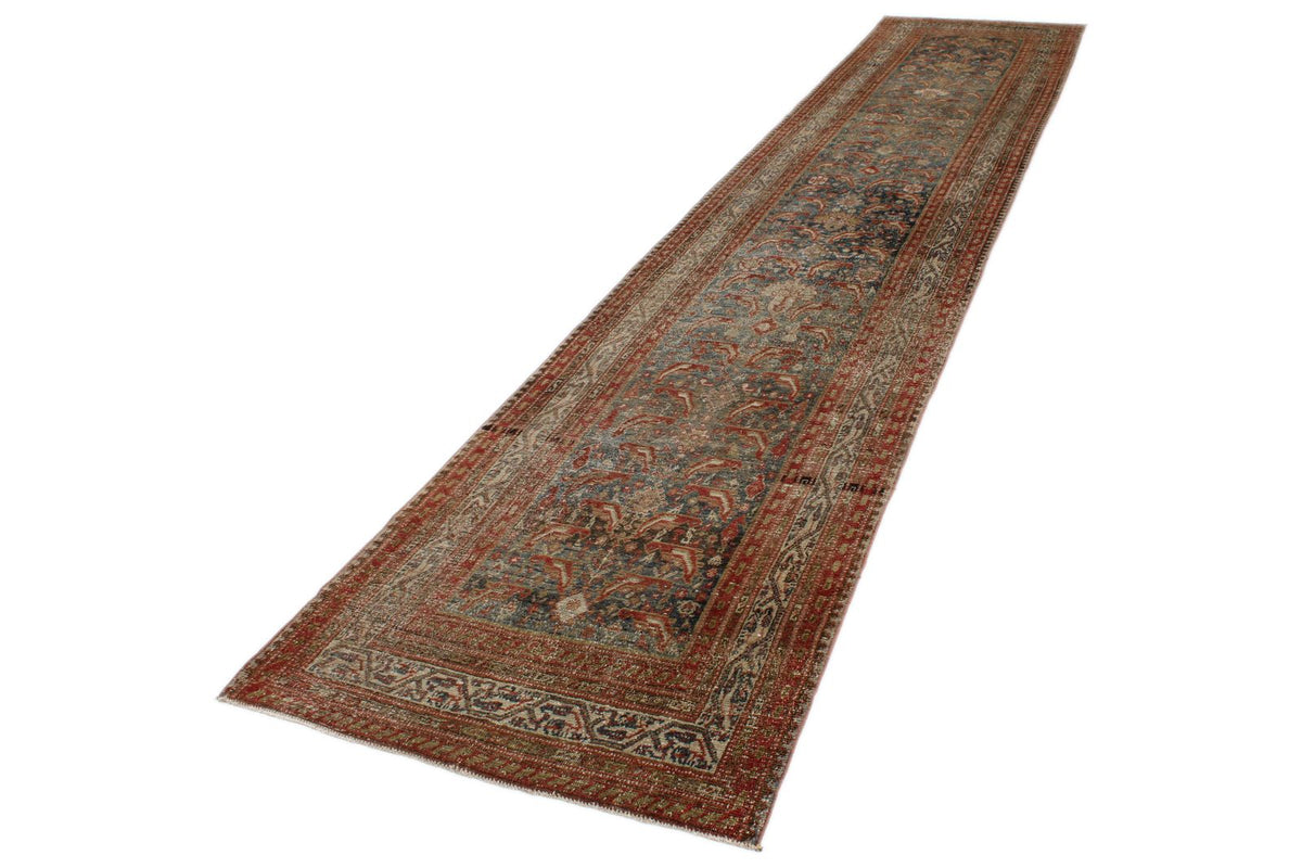 3x16 Red and Multicolor Anatolian Tribal Runner