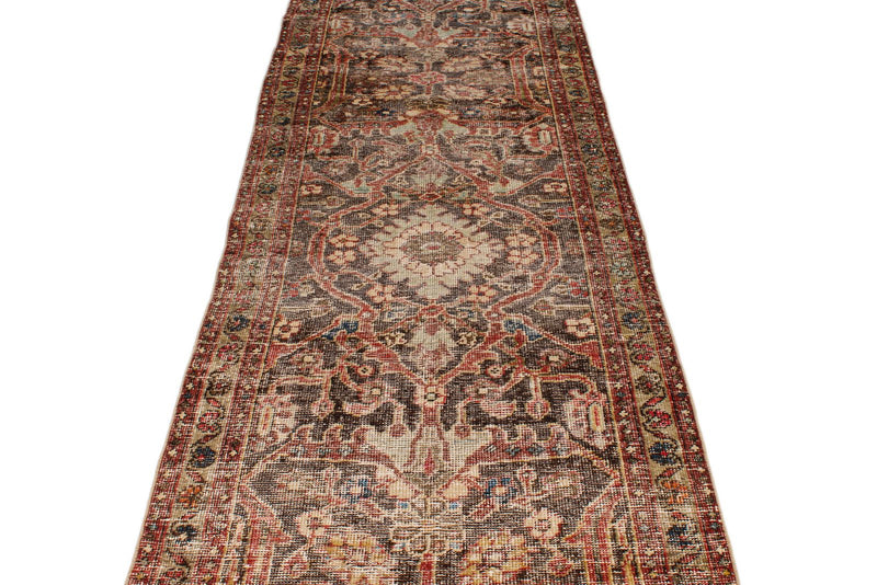 3x16 Brown and multicolor Persian Runner