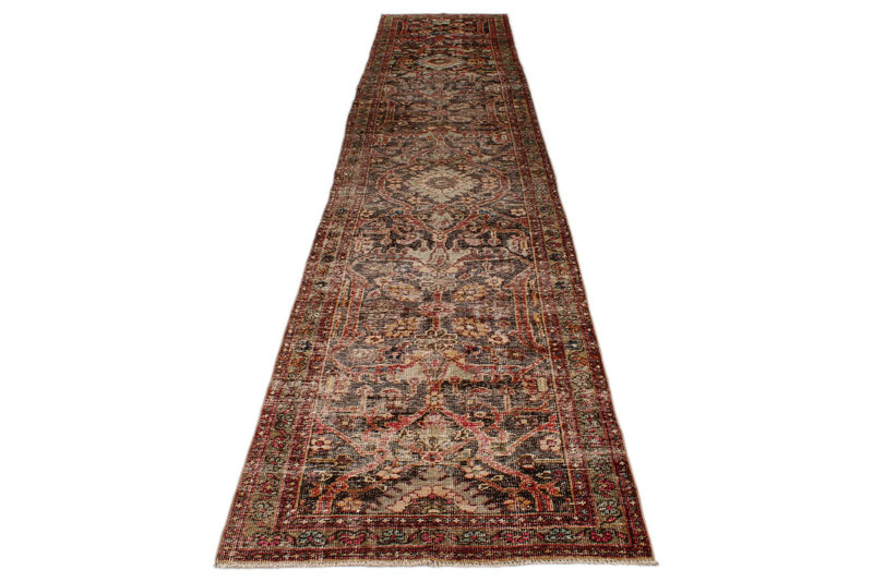 3x16 Brown and multicolor Persian Runner