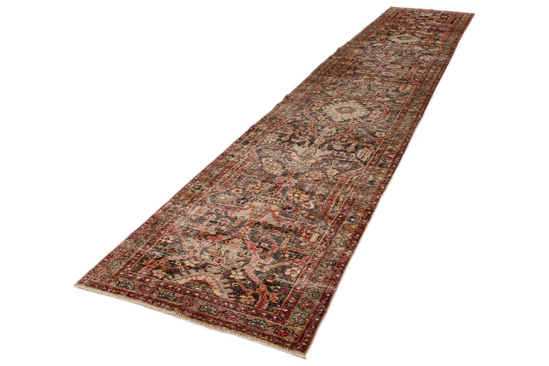 3x16 Brown and multicolor Persian Runner