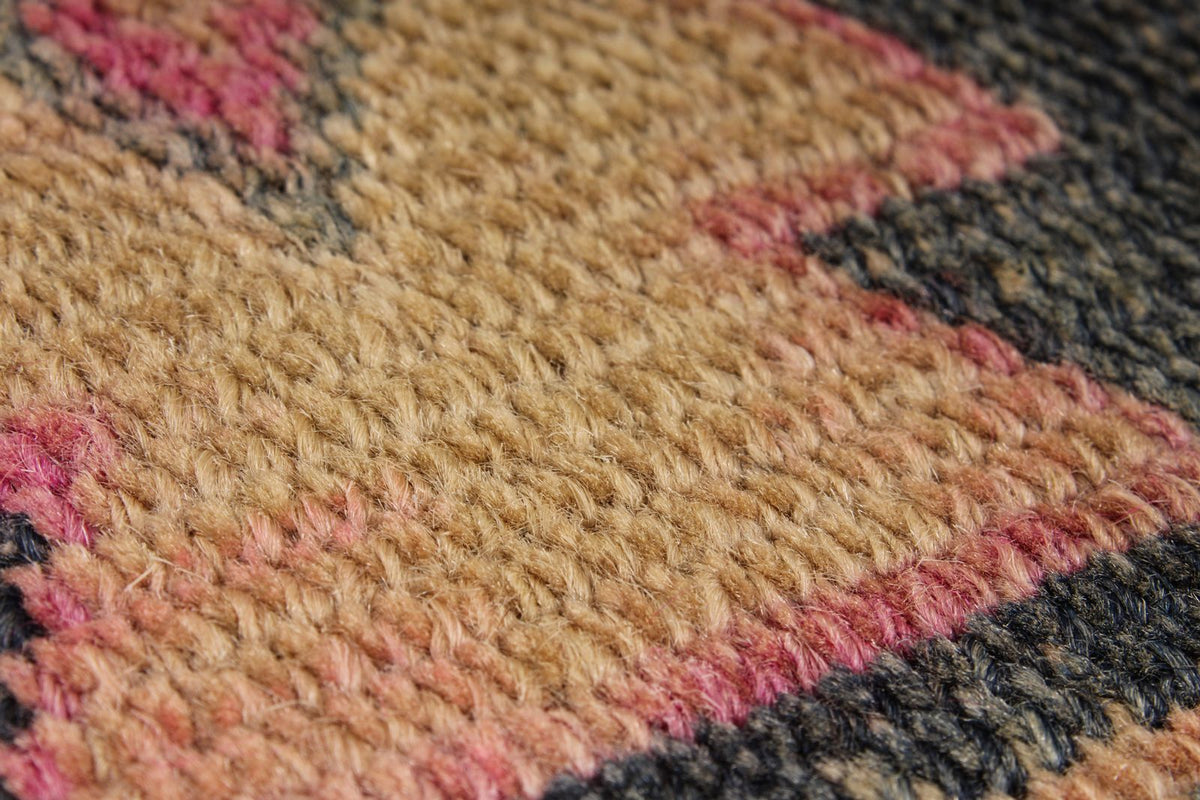 4x10 Mustard and Pink Turkish Traditional Runner