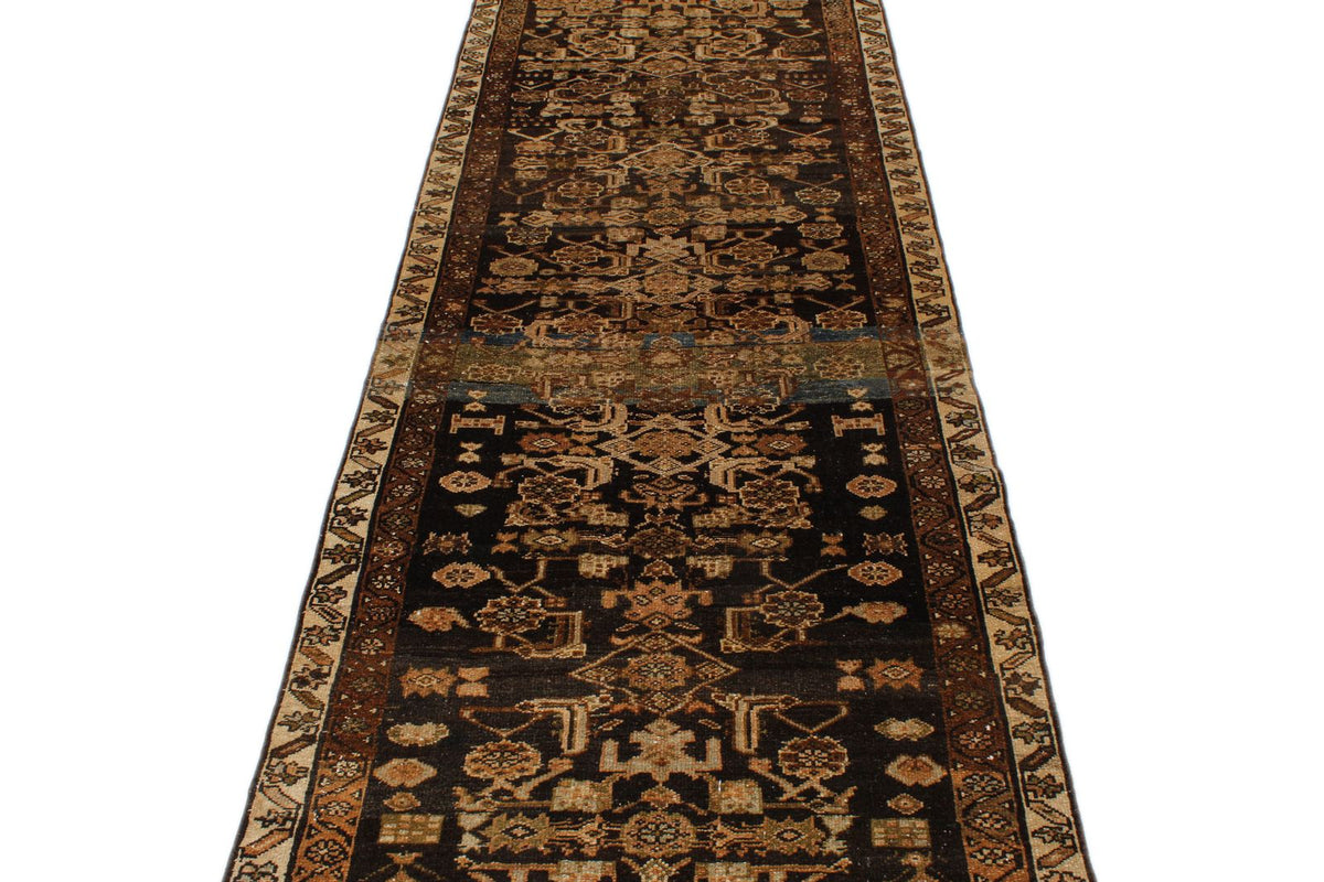 4x13 Brown and Camel Persian Runner
