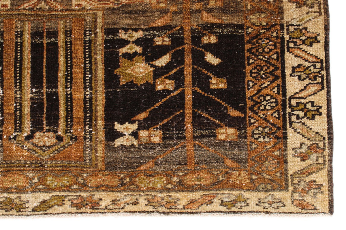 4x13 Brown and Camel Persian Runner