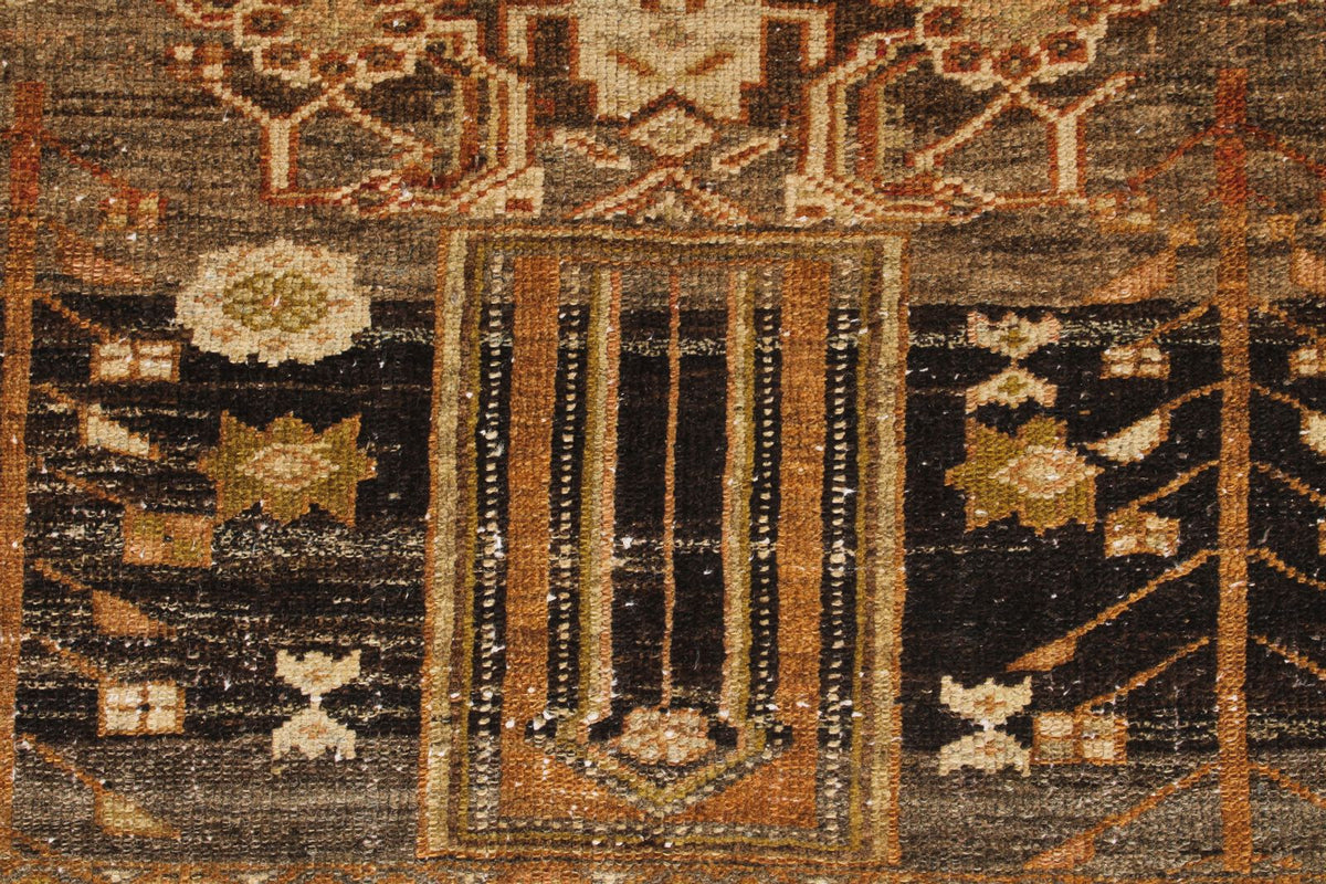 4x13 Brown and Camel Persian Runner