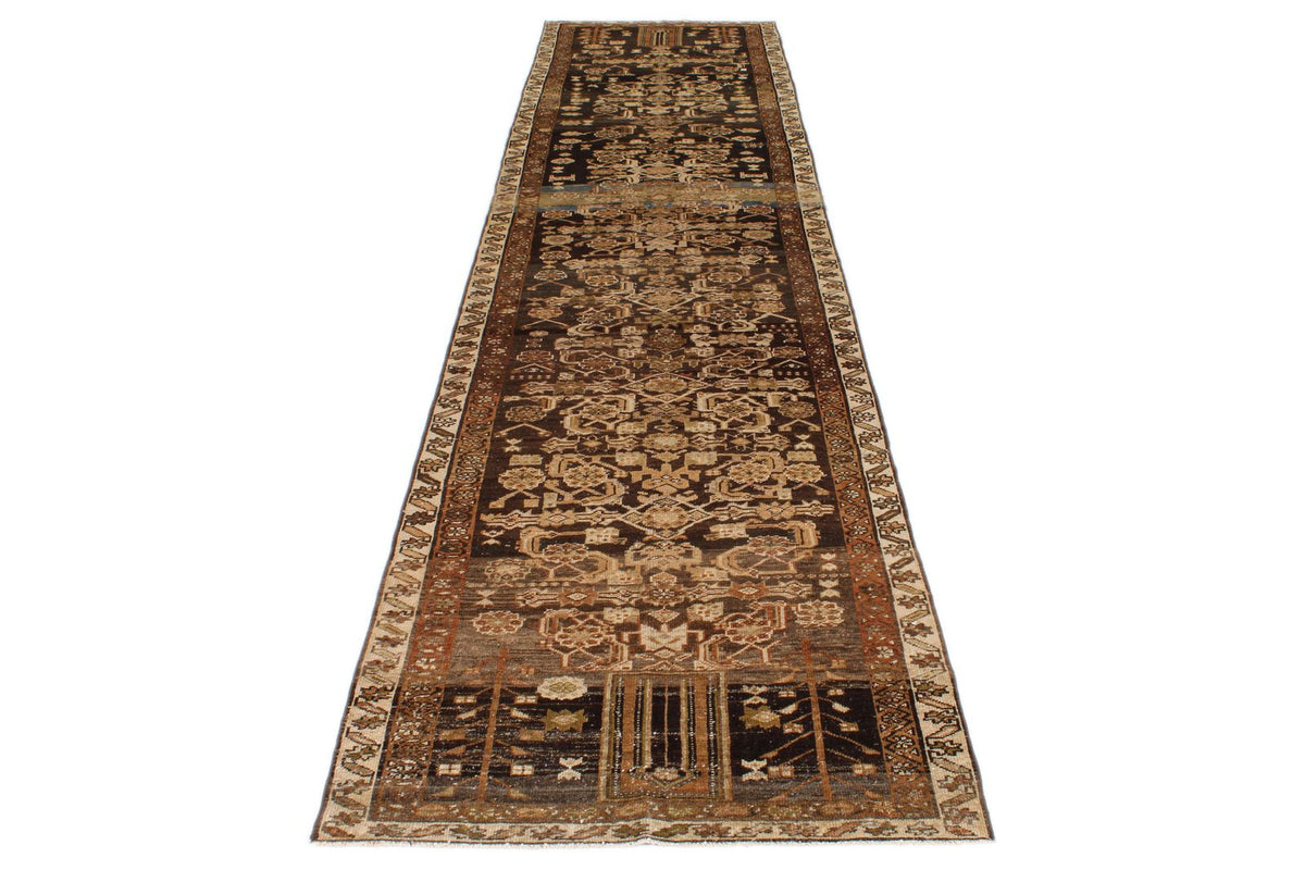 4x13 Brown and Camel Persian Runner