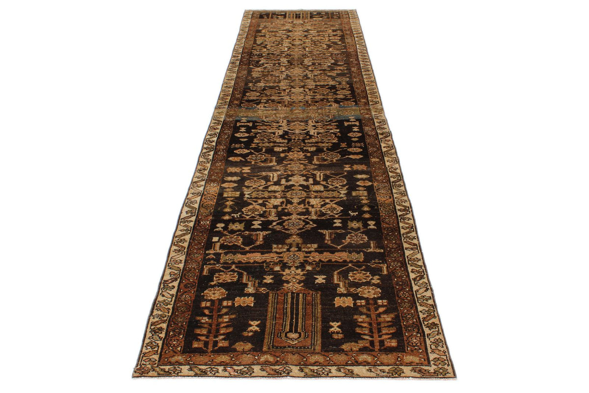 4x13 Brown and Camel Persian Runner