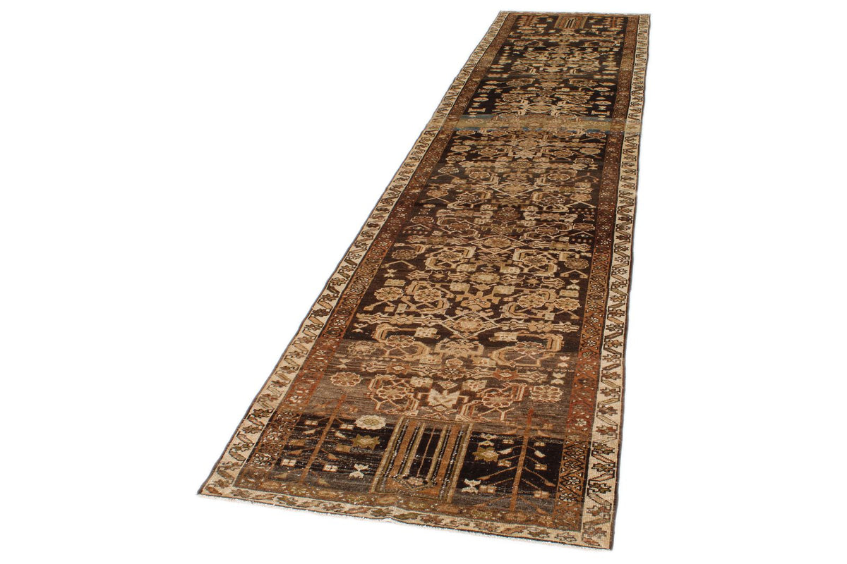 4x13 Brown and Camel Persian Runner