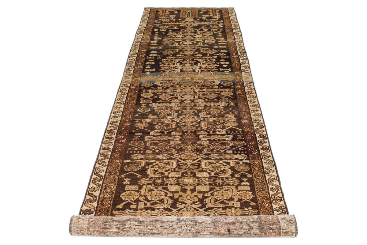 4x13 Brown and Camel Persian Runner
