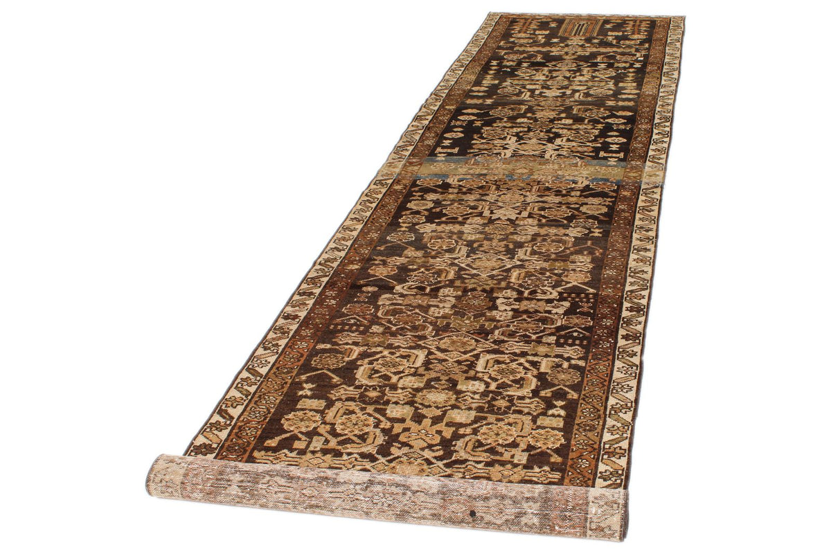 4x13 Brown and Camel Persian Runner