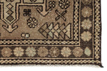 3x12 Brown and Multicolor Turkish Oushak Runner